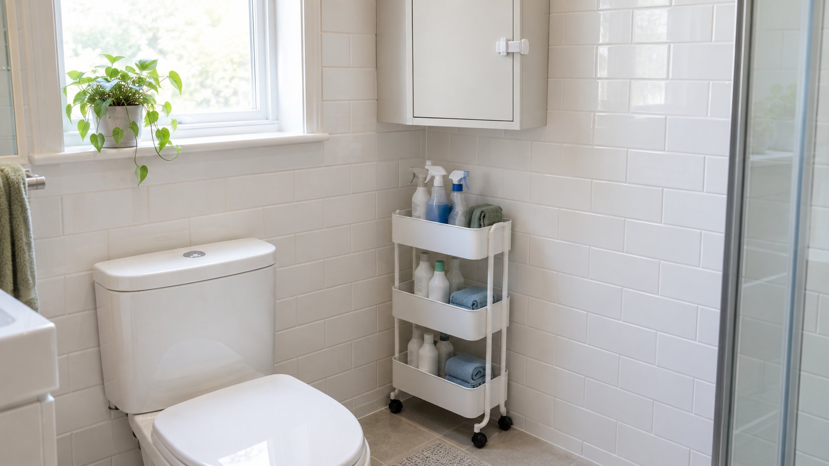 Where to Store Cleaning Supplies in a Bathroom With No Storage Closet: A Safe, Compact Setup