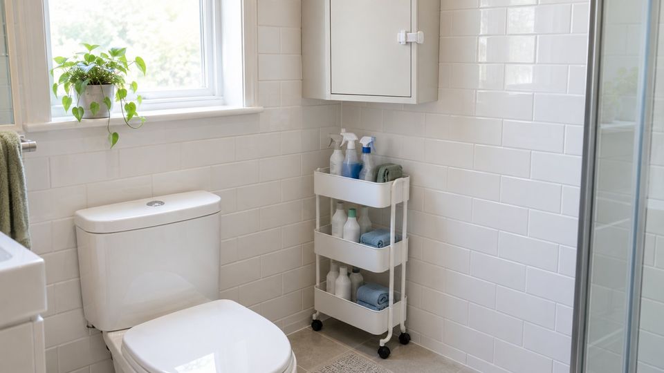 Where to Store Cleaning Supplies in a Bathroom With No Storage Closet: A Safe, Compact Setup